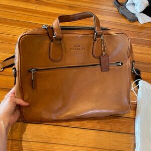 Women's Coach Leather Briefcase